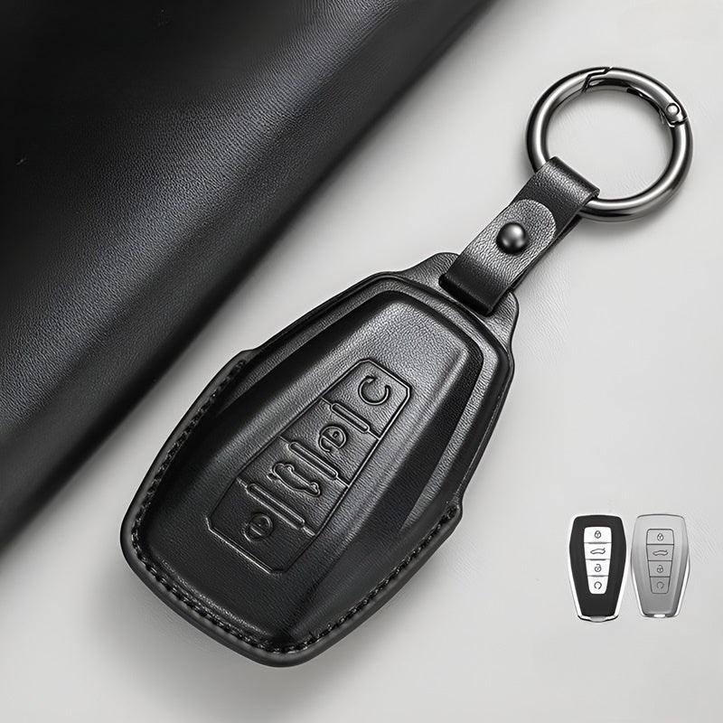 Leather Car Key Fob Cover for Geely - Geelyevs