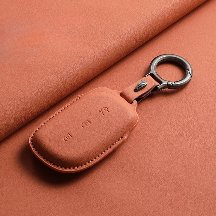 Luxury Leather Car Key Case Cover Fob Shell for  Lynk & Co 02