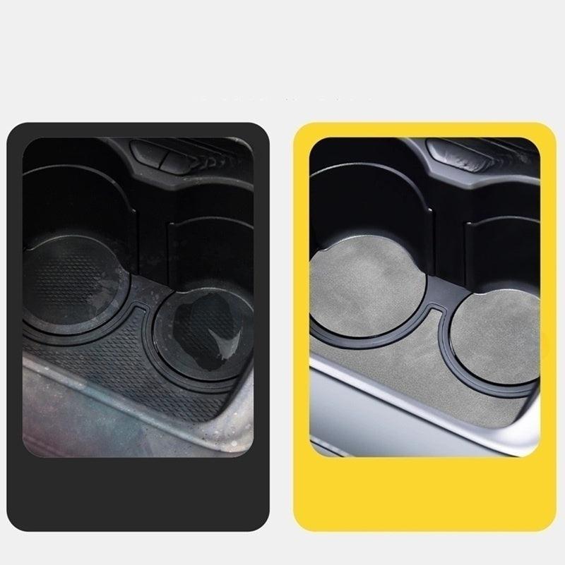 Car Slot Mats Cup Holder Inserts Coaster Pad Anti Slip for ZEEKR 7X - Geelyevs