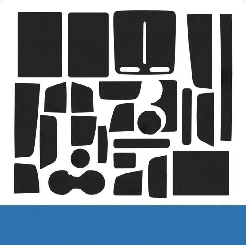 Car Slot Mats Cup Holder Inserts Coaster Pad Anti Slip for ZEEKR 7X - Geelyevs