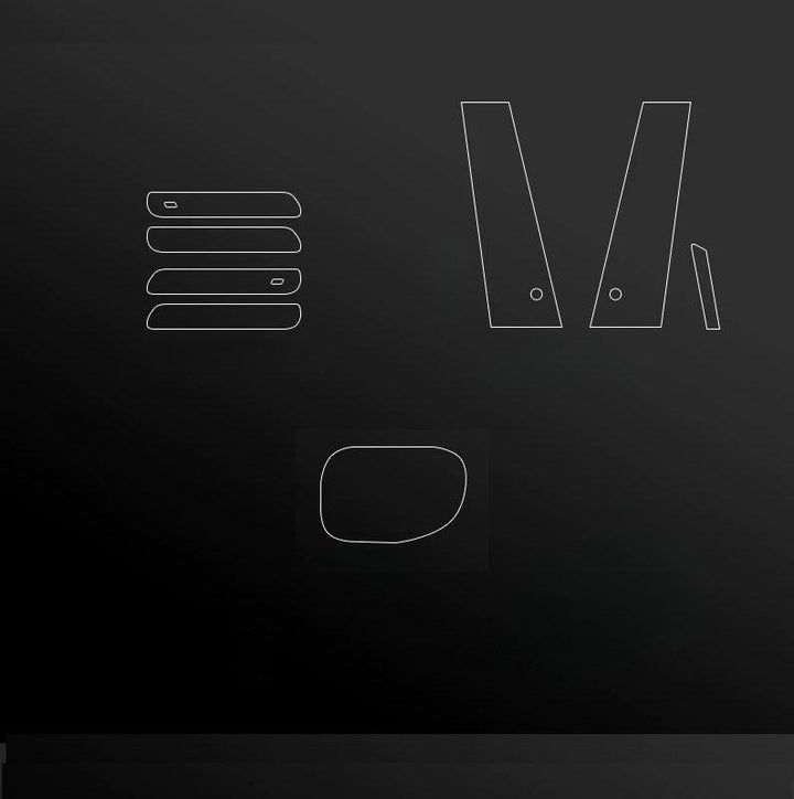 Door Handle And Pillar And Charging Port Protectors for ZEEKR 7X - Geelyevs