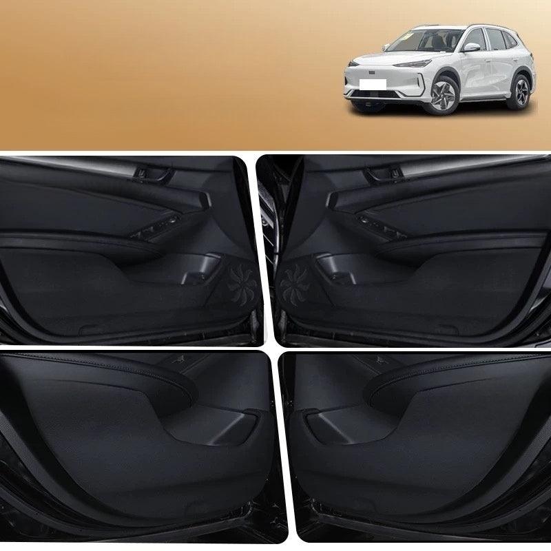 5-Piece Car Door Sill Protection Strips For Nissan Juke 2019-2024 - Scuff Guard Kick Plates With Adhesive