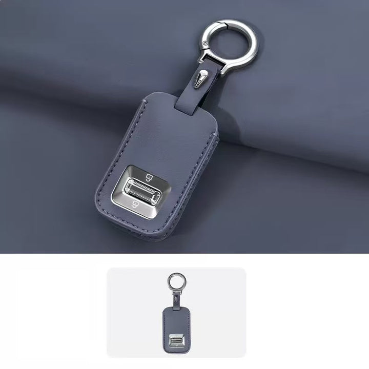Leather Key Fob Cover for Zeekr 9X