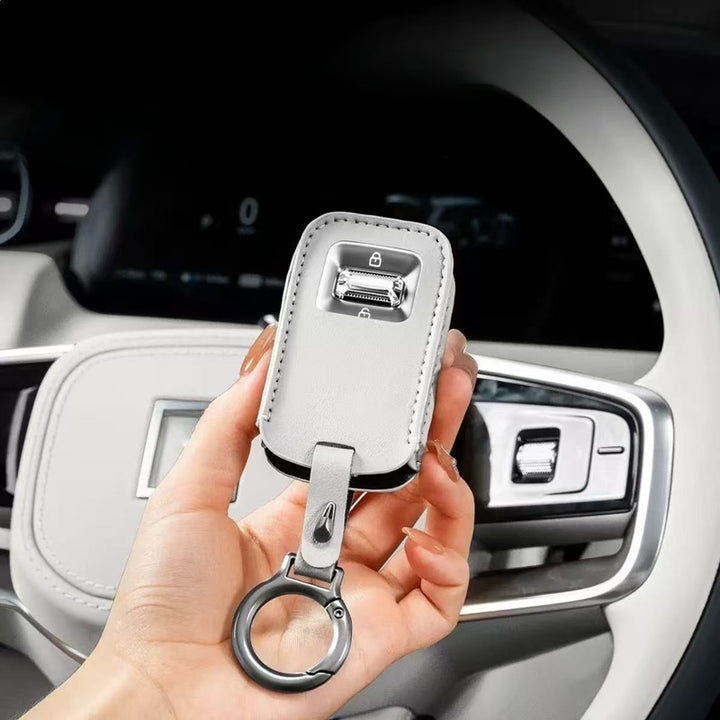 Leather Key Fob Cover for Zeekr 9X