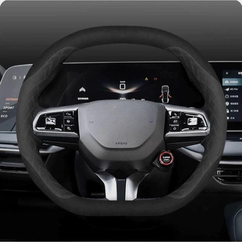 Hand-stitched Steering Wheel Cover for Volvo