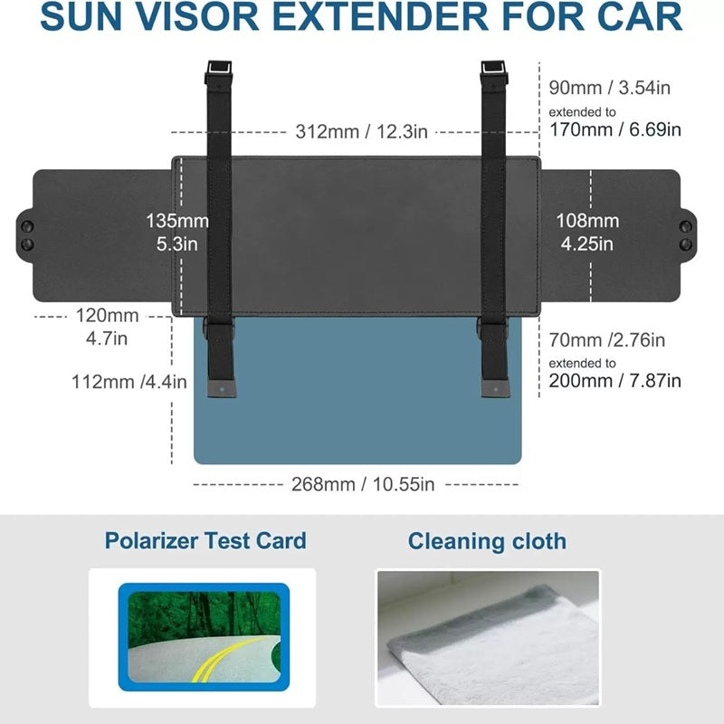 Sun Em Sun Visor Extender for Car – Evstitan